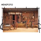 Фон для фотосъемки с изображением Дикого Запада, ковбойской фермы, сарая, стоя сена, деревенский фон для фотобудки