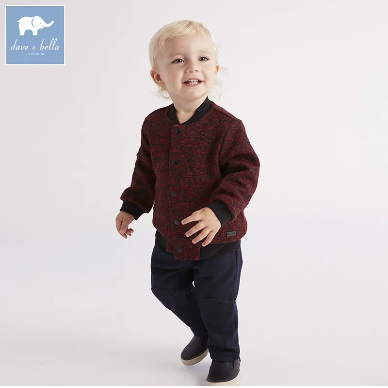 DB5526 dave bella/осенние комплекты модной одежды для маленьких мальчиков Детский