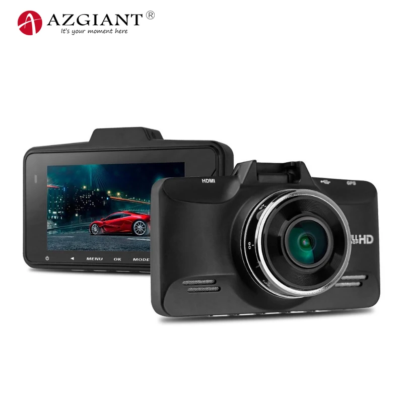 AZGIANT 2 7 дюймовый TFT ЖК экран Автомобильный видеорегистратор Ambarella A7LA70 чипсет 120