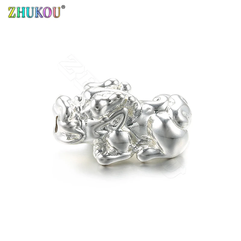 Сверкающие мифические кулоны Pixiu 12*25 мм кубические бусины из циркония DIY