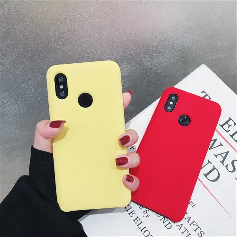 Жидкий силиконовый чехол для Xiaomi mi A2 8 lite SE 6X6 Max 3 mi x 2 2s Red mi 6A Note 5 6 7 Pro из мягкого ТПУ, конфетный чехол для телефона
