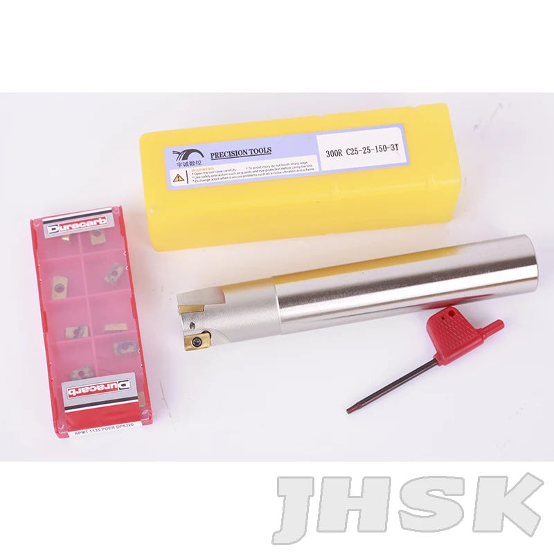 

BAP300R-C25-25-150-3T Indexable milling cutter CNC TOOL With10 pcs APMT1135PDER 5320