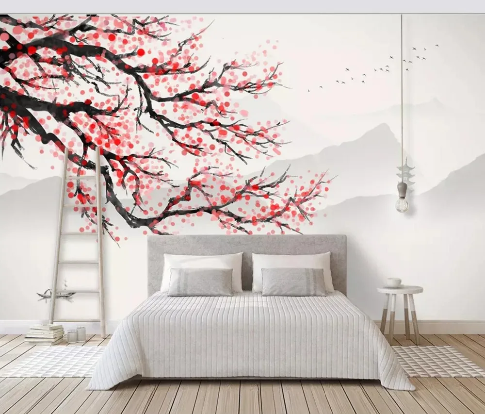 

[Self-Adhesive] 3D Mountain Water Landscape Painting 6 Wall Paper mural Wall Print Decal Wall Murals
