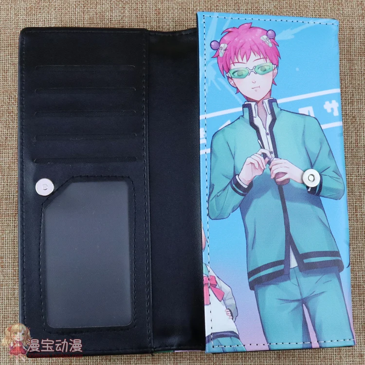 Кошелек для косплея аниме Saiki Kusuo no sai-nan длинный модный кошелек студентов и мужчин