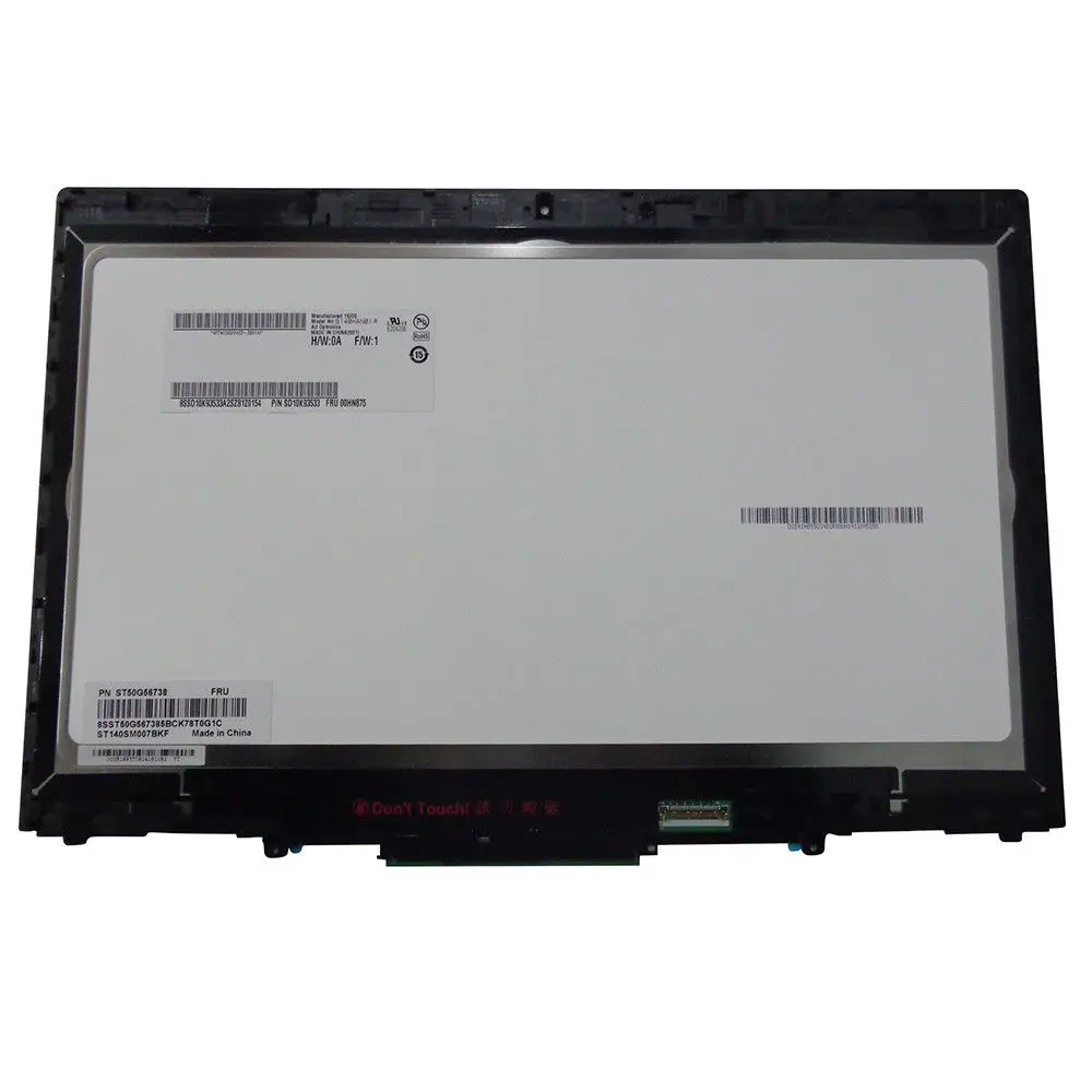 JIANGLUN 14 &quotLCD сенсорный экран в сборе с рамкой сенсорной панелью для Lenovo Thinkpad X1 Yoga |