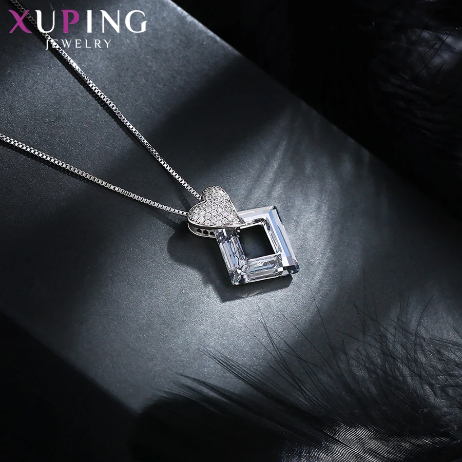 Xuping ювелирные изделия мода квадратный кулон кристаллы от Swarovski Красочные Изысканный Бесплатный подарок упаковка для девочек женщин S139-30353