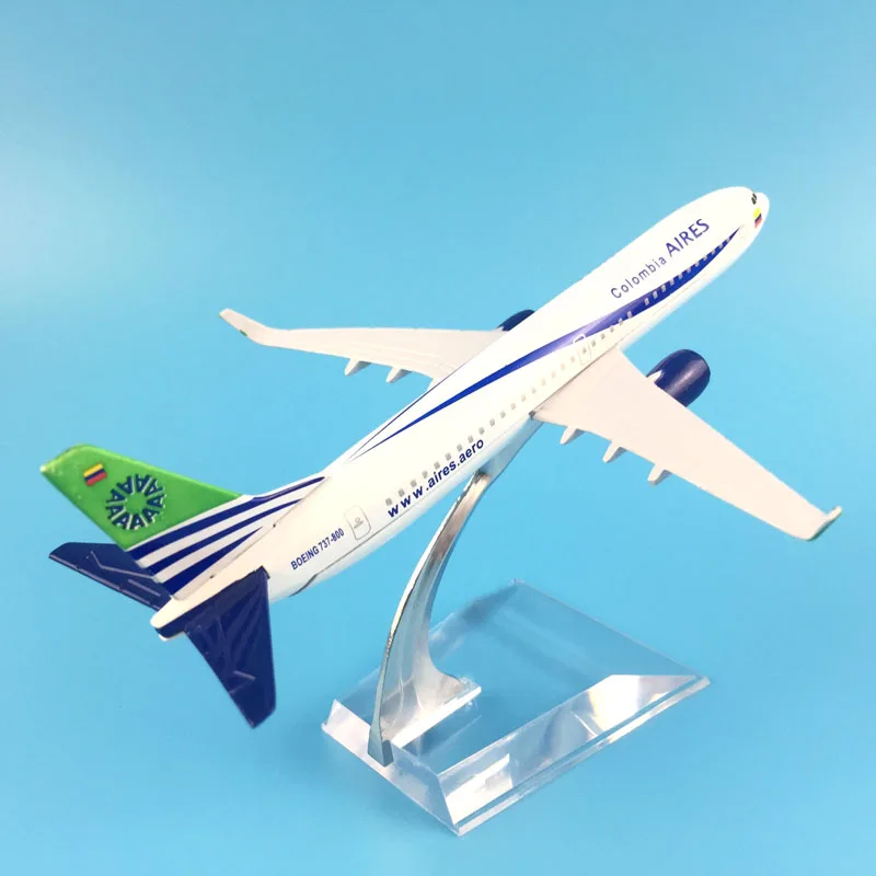 16 см Колумбия-B737-800 авиакомпаний металлического сплава модель самолета игрушки