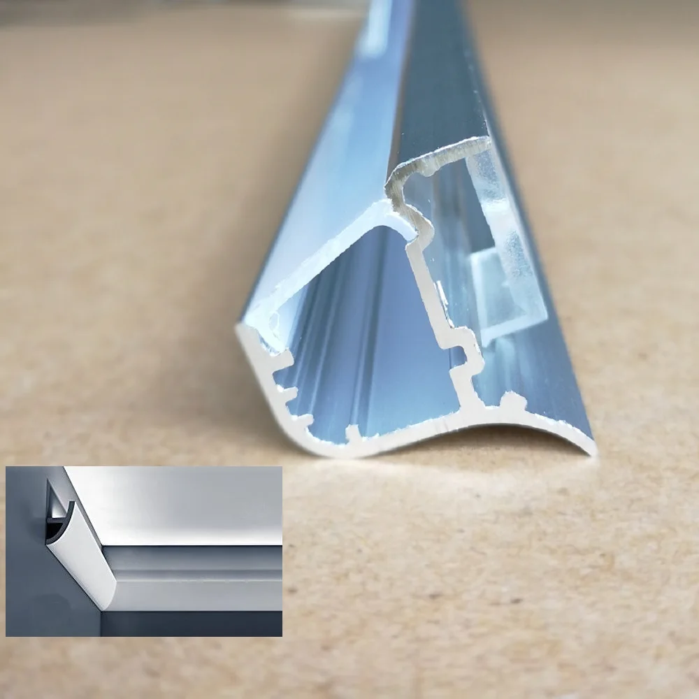 1 м настенный монтаж пол мойка светодиодная алюминиевая полоса профиль 2