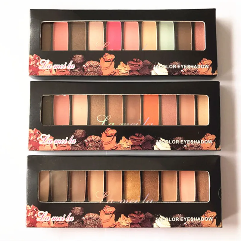 10 цветов s дымчатый теплый цвет мерцающие и матовые тени для век Палитра