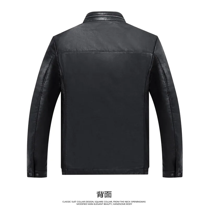Большие размеры 10XL 8XL 6XL 5XL повседневные кожаные куртки мужские с длинным рукавом