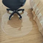 Прозрачный водонепроницаемый деревянный напольный коврик LOVRTRAVEL, напольный коврик из ПВХ, коврики для компьютерных стульев, пластиковый мягкий круглый ковер