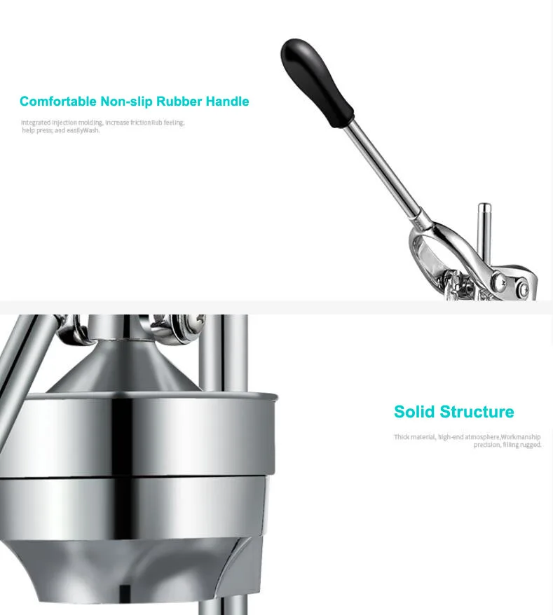 Соковыжималка для цитрусовых фруктов из нержавеющей стали ручная соковыжималка