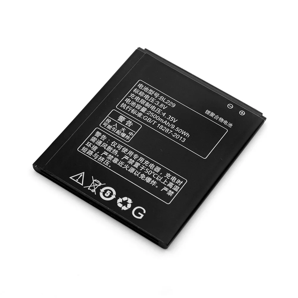 YCDC 3,8 V 2500Mah BL229 батарея замена литиевых батарей для lenovo A8 A808t A808t-i A806