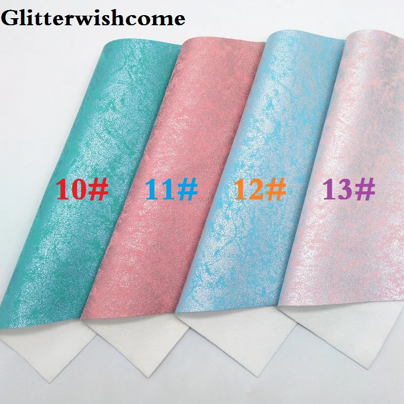 Glitterwishcome 21X29 см A4 размер винил для бантов металлическая кожа Fabirc искусственная кожа листы для бантов, GM156A