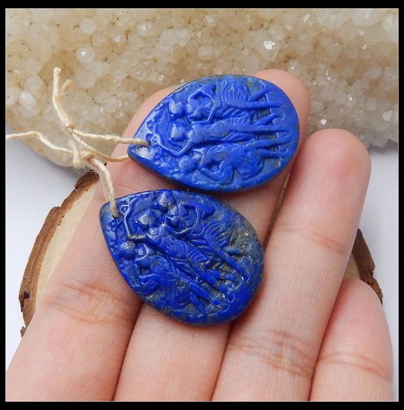 Серьги женские из натурального камня в форме капли 29x21x5 мм 10 1 г|for jewelry|beads for earringsfor