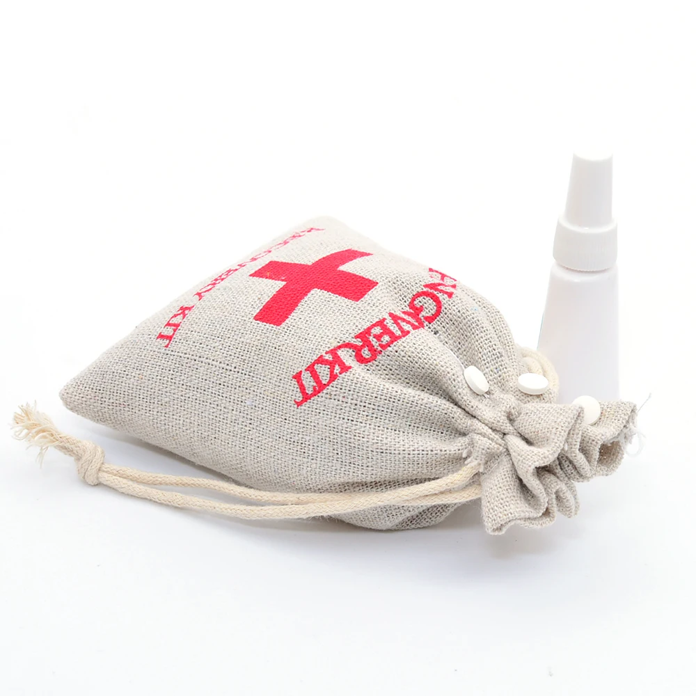 10 шт 4 &quotx 6&quot ручной набор от похмелья мешки хлопок муслин мешок на шнурке