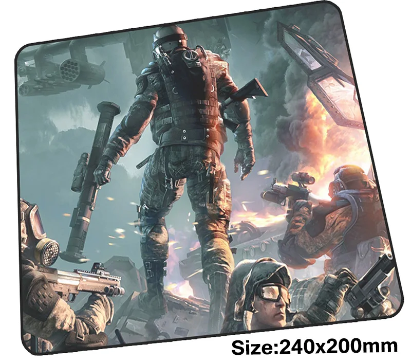 Игровой коврик для мыши warface 240x200 мм ноутбука подарок мальчика игровой большой