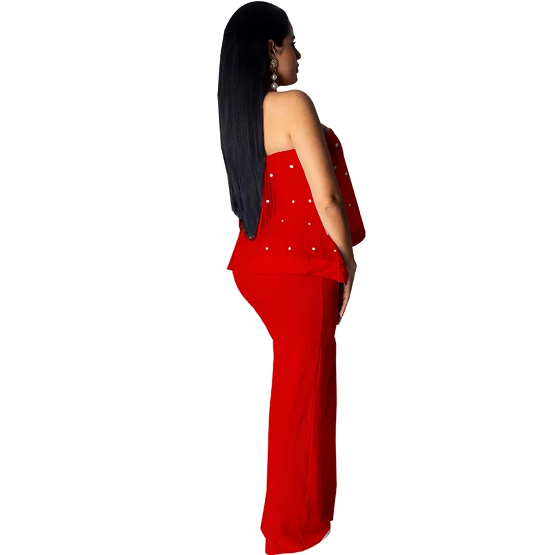 Женский комбинезон без бретелек Adogirl прозрачный сетчатый с оборками и