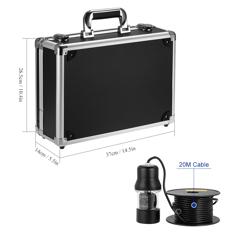 Подводная камера Lixada рыболокатор с 7 дюймовым монитором поворот на 360 градусов