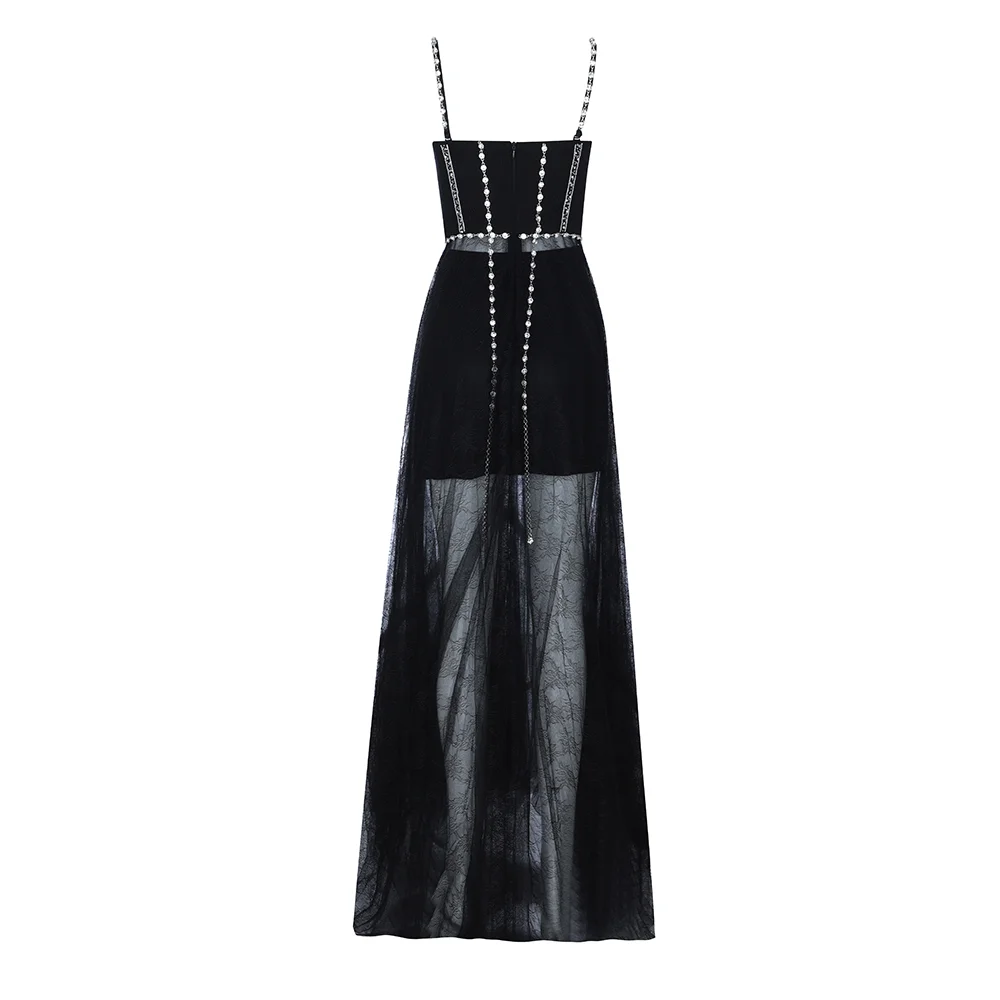 Высококачественное сексуальное женское платье без бретелек черное вискозное