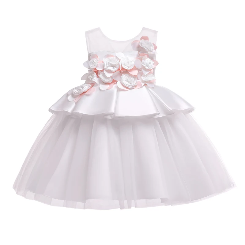2020 летнее праздничное платье принцессы Одежда для девочек Свадебный костюм