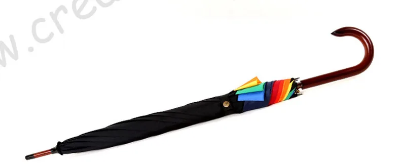 Зонтик для защиты от солнца в виде листьев лотоса радужного цвета из твердой