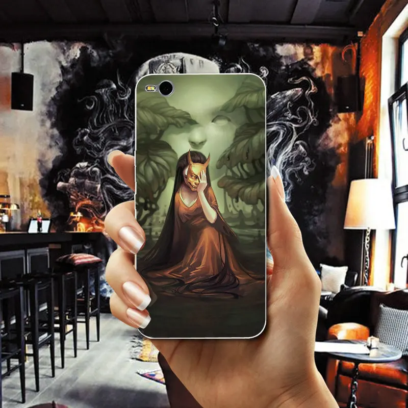 Японский Oni Hannya демоническая маска Чехлы ТПУ телефон для htc один M7 M8 M9 M10 E9 плюс U11 A9