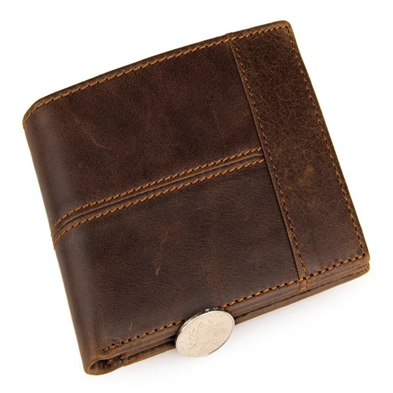 Jisoncase кошельки из натуральной коровьей кожи Bi-fold кошелек Винтаж OL человек высокой