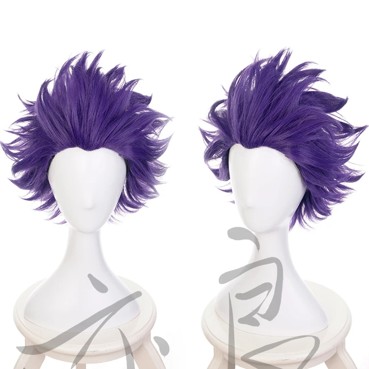 Аниме My Hero academic Shinsou Hitoshi фиолетовый короткий парик Boku no Косплей волосы ролевые