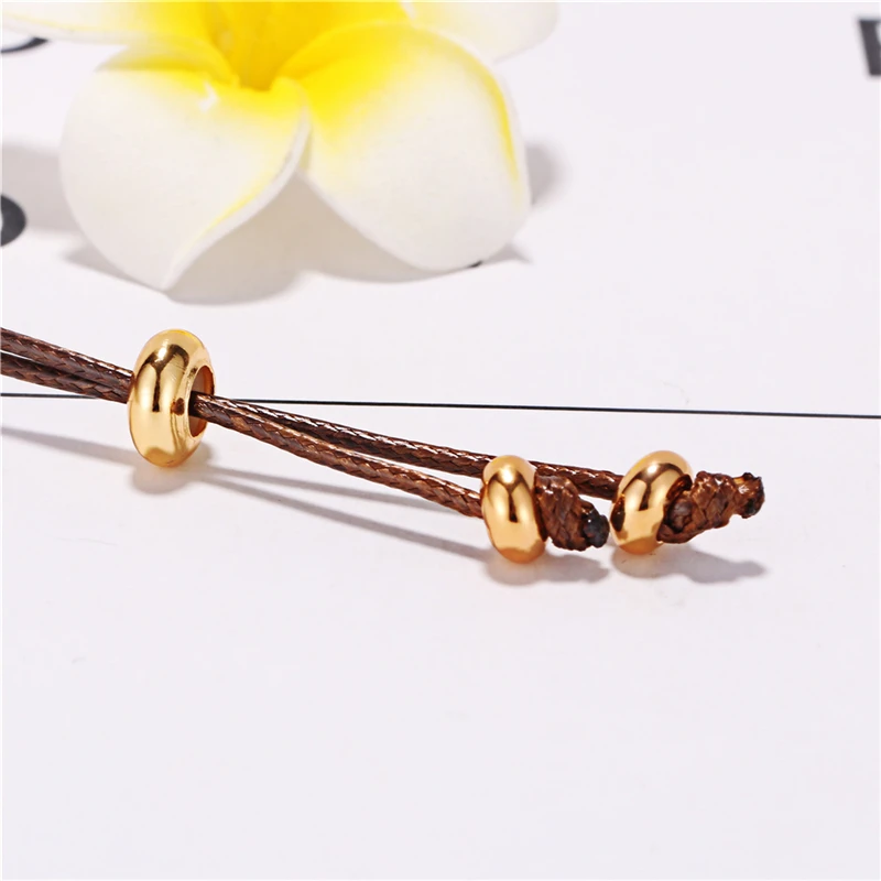 Natural Gem Stone Long Leather Rope Chain Necklace Unique Pattern Pendant Handmade Design For Women Men Charm Jewelry Statement | Украшения