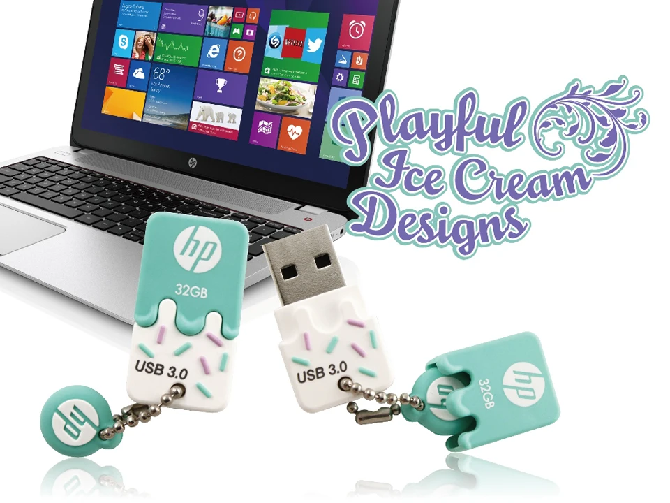 Hp USB флэш-накопитель 16gb 32gb 64g Cle USB 3,0X778 W силиконовая карта памяти, Флеш накопитель, миниатюрный флеш-накопитель U диск на ключ DJ Thumb Driver