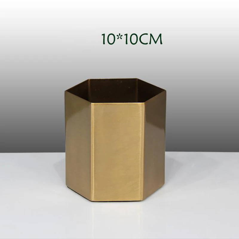 Gold Flower Vase S Nordic вазы для цветов Настольная металлическая ваза завод подвеска в форме цветка цветочный горшок золотое покрытие для дома/Свадебные украшения коридора G165 - Цвет: Gold Flower Vase S