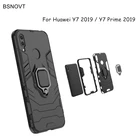 Чехол для Huawei Y7 2019, противоударный чехол с кольцом на палец, магнитный держатель, мягкий чехол-накладка из ТПУ для Huawei Y7 Prime 2019, чехол для Huawei Y7 2019