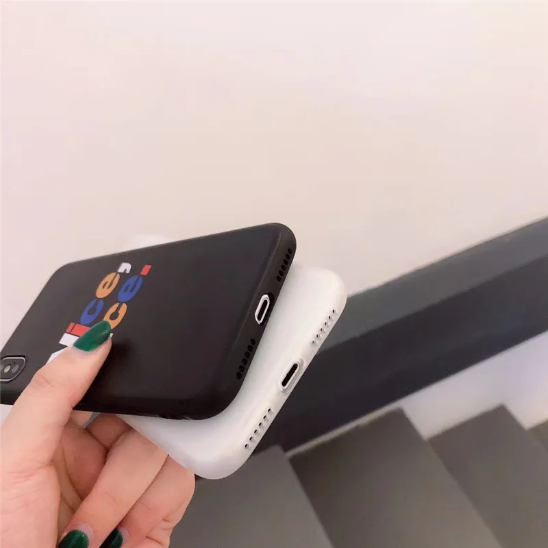 IMIDO милый чехол для телефона с буквами iphone 6 из ТПУ силиконовый 6S 7 8 Plus X модный