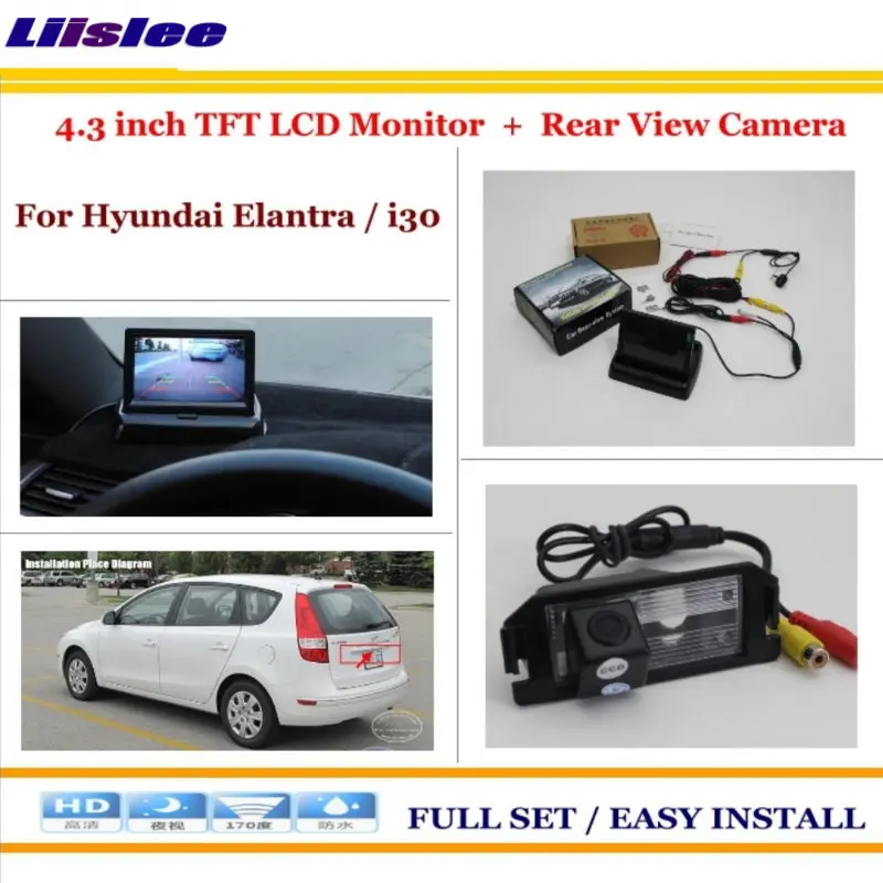 

Auto Camera For Hyundai Elantra i30 Auto Rear View Camera Back Up 4.3" LCD Monitor Parking Assistance System
