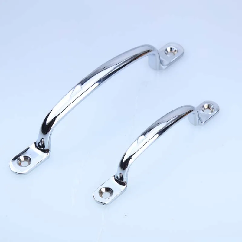 Современная простая яркая хромированная разворачивающаяся ручка для шкафа с