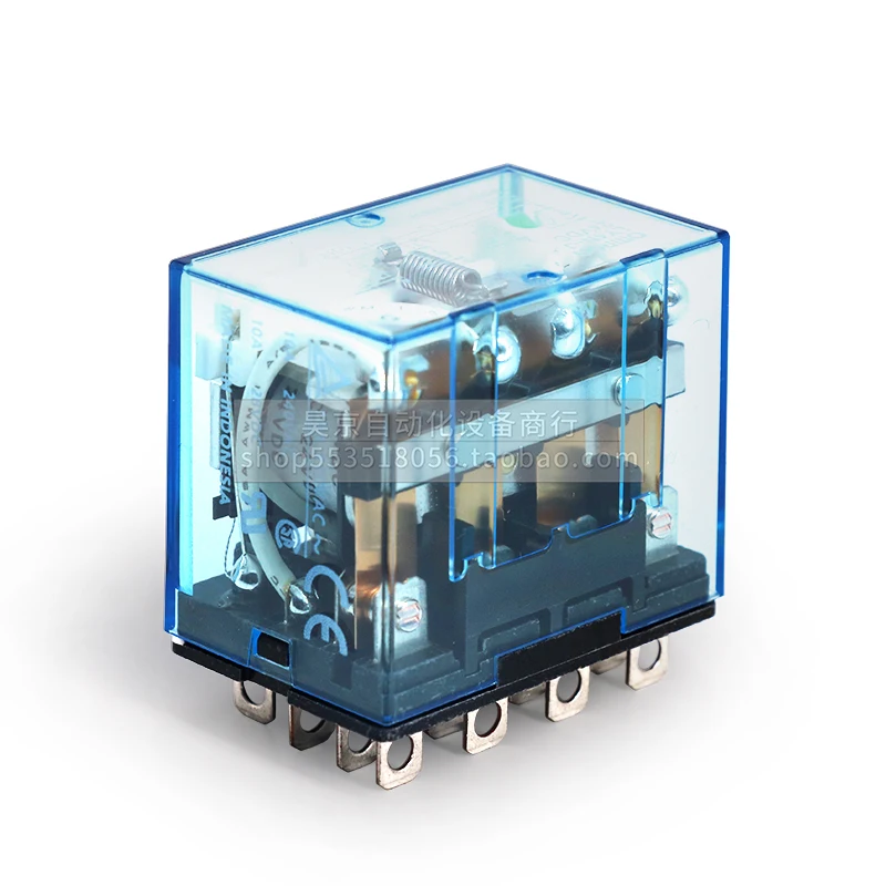 LY4NJ LY4 HH64P 14PIN 10A катушка реле питания светодиодный pdt светодиодная индикаторная
