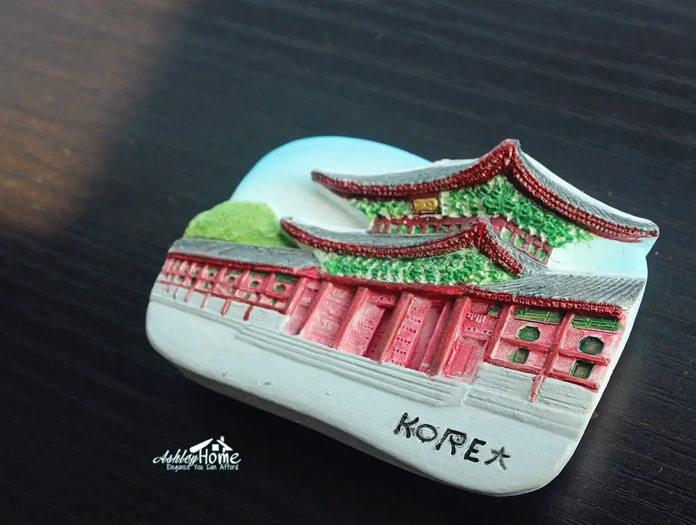 Корея дворец Gyeongbokgung туристический сувенир для путешествий 3D искусственная