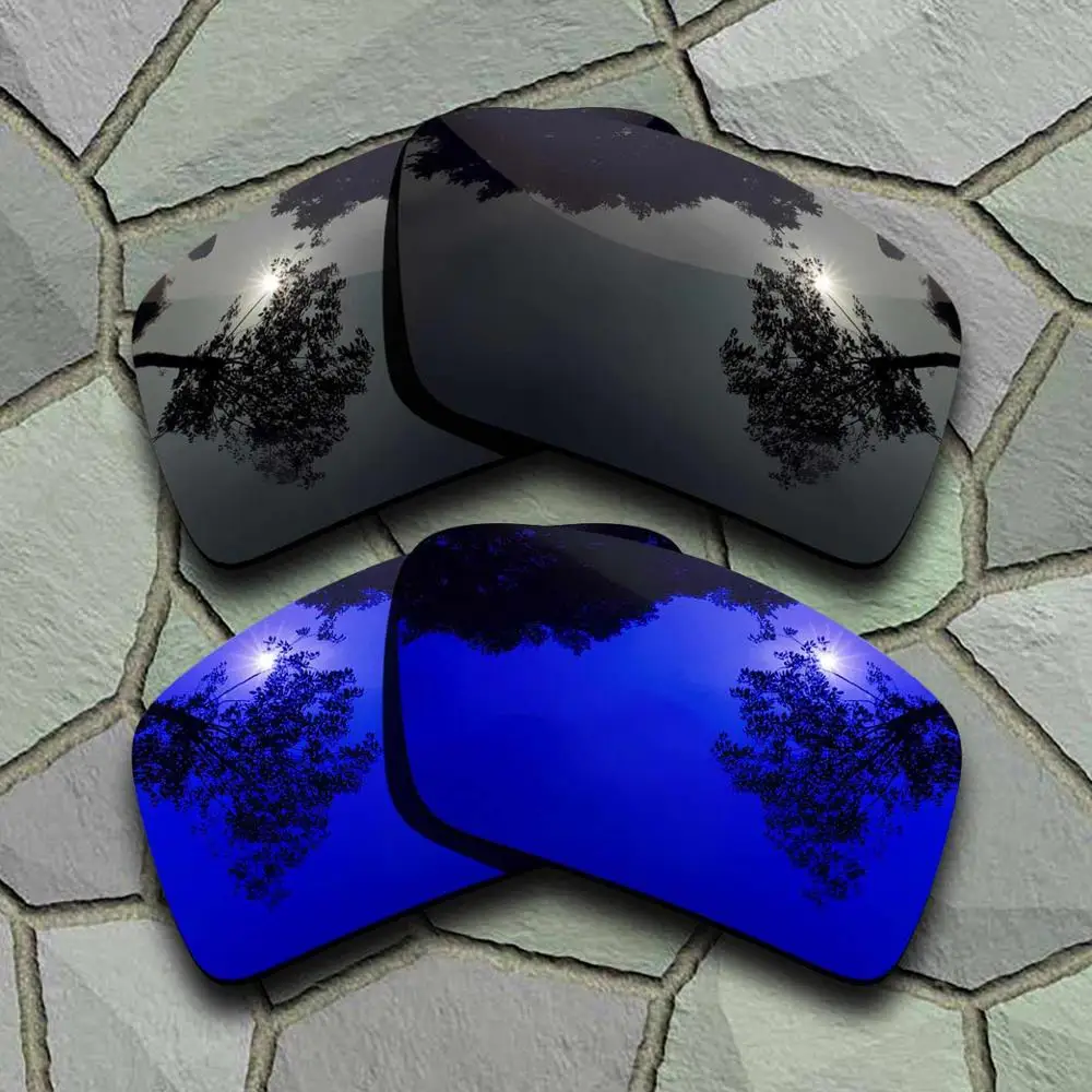 Black-Violet Blue Солнцезащитные очки поляризованные Сменные линзы для Oakley повязка 2-сорта - Цвет линз: Black-Violet Blue
