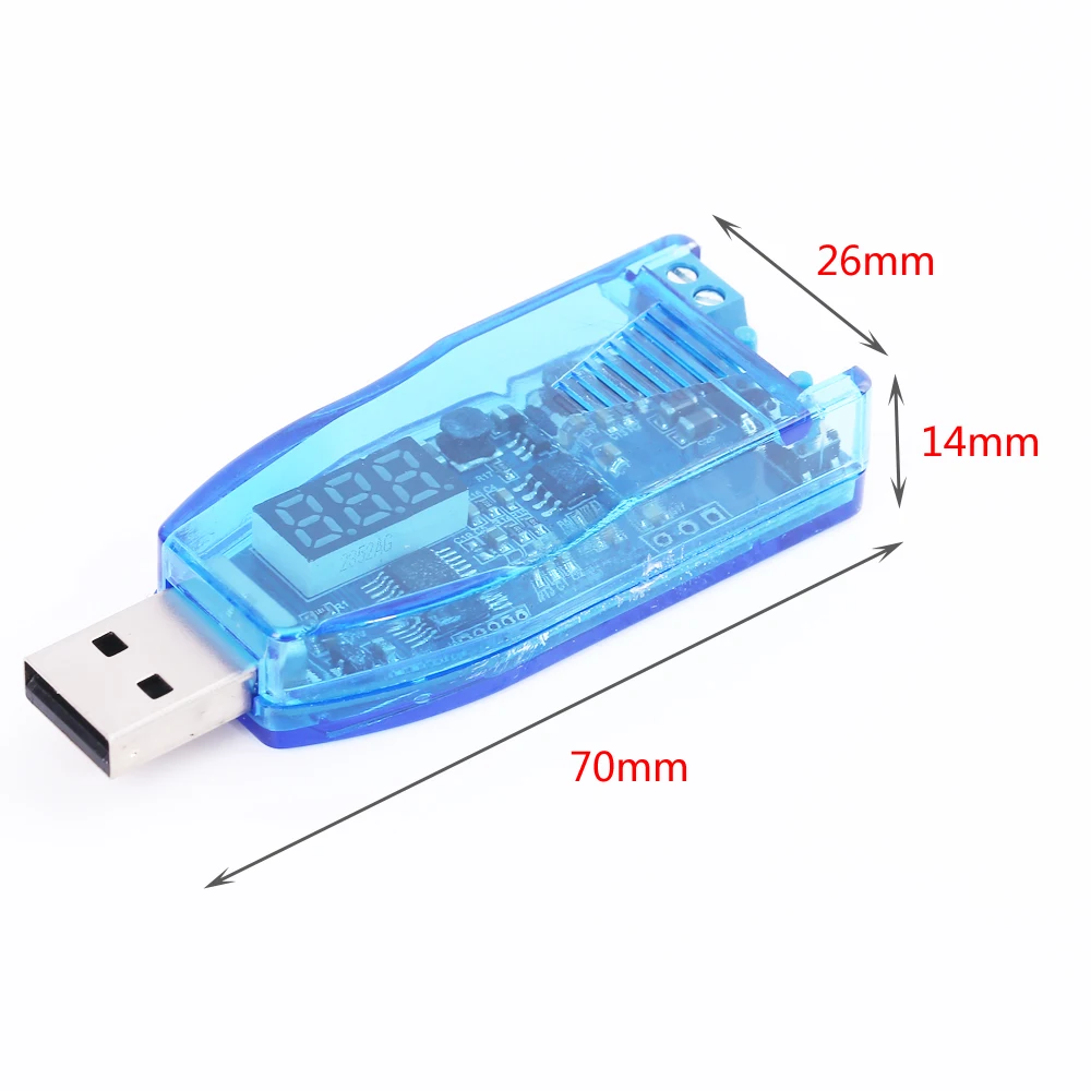 DC-DC 5V до 3 V 9V 24V Зеленый Дисплей Buck повышающий преобразователь постоянного тока с
