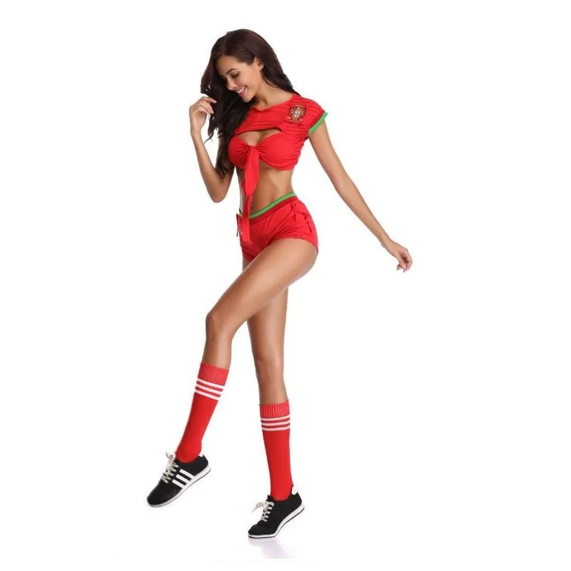 Сексуальные костюмы команды поддержки Европейский Кубок футбол для взрослых