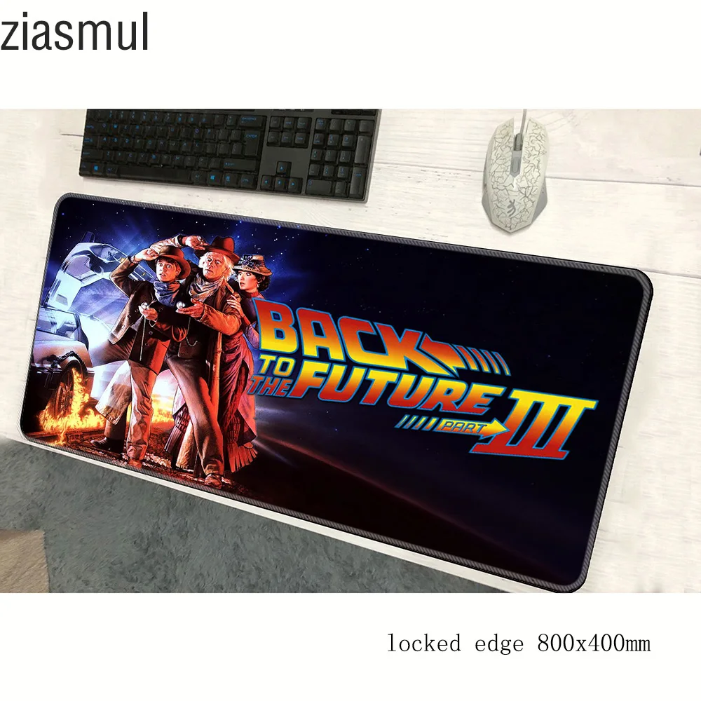 back to the future padmouse 800x400x3mm gaming mousepad game thick mouse pad gamer computer desk anime mat notbook mousemat pc | Компьютеры
