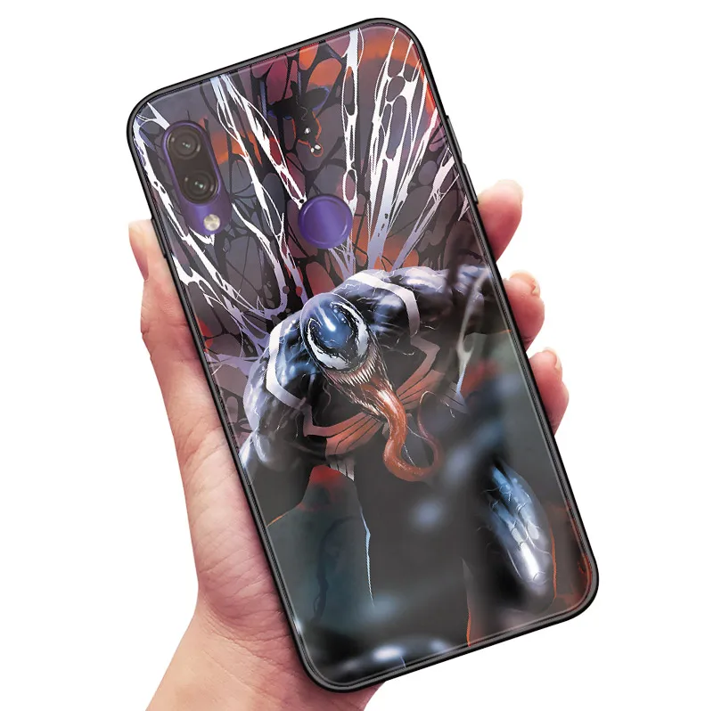 AE 1693 Venom Marvel mcu чехол для телефона оболочка мягкая силиконовая стеклянная крышка для Xiaomi mi 8 9 SE mi x 2 2s 3 Red mi Note 5 6 7 8 Pro - Цвет: AE 1693