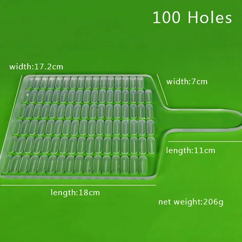 Ручной счетчик капсул наполнитель 30/50/60/80/100 отверстий/органическое