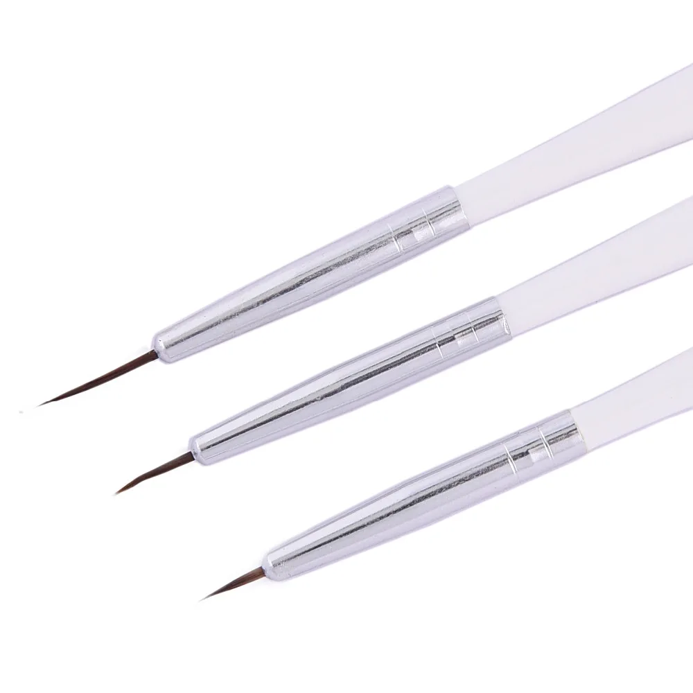 GElfavor Nail Art Brush 3PCS/SET Dotting Liner Gel Pens Drawing Painting Tool Set Acrylic Design Brushes |