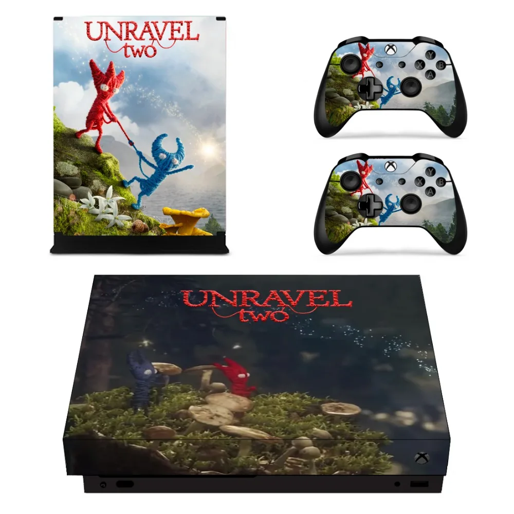 Популярные скины для Xbox One X консоль и контроллер разгадывают две наклейки