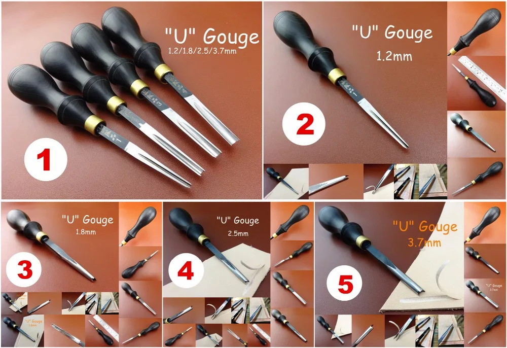 Фото 5kind Leather Craft U-Gouge Cutting Folding Edge Beveler Skiving Shovel Tool Set Дом и сад 5kind Leather Craft U-Gouge Cutting Folding Edge Beveler Skiving Shovel Tool Set Дом и сад