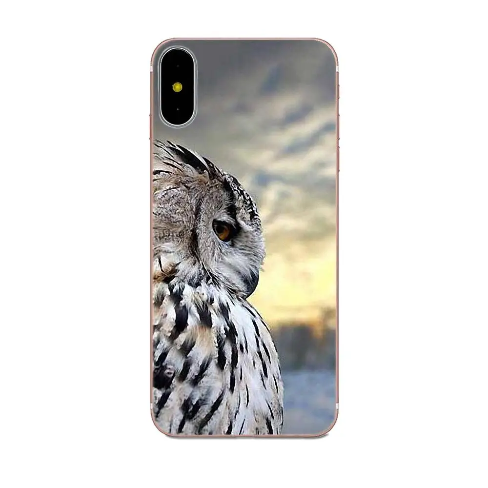 Милый блочный чехол для телефона Сова Снежная HTC 530 626 628 630 816 820 One A9 M7 M8 M9 M10 E9 Plus U11 Moto
