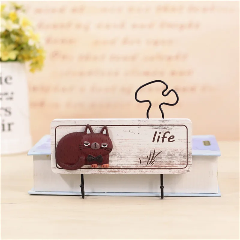 Hoomall мультфильм кошка полимерные Крючки Висячие Ювелирные изделия одежда пальто