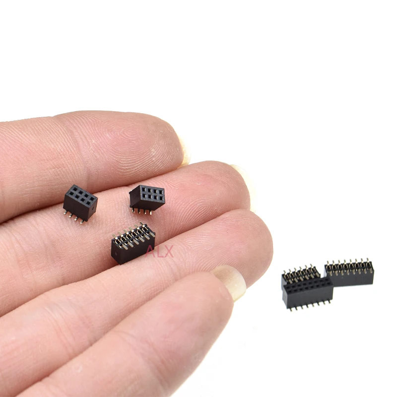 SMD SMT 2*2/3/4/5/6/7/8/9/10/12/16/20/40/ PIN двухрядная ШТЫРЬКОВАЯ головка 1 27 мм шаг 10 шт. Разъем